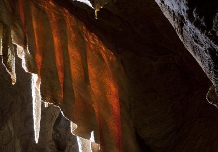 Javoříčské jeskyně - záclona