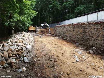 Stavba nové provozní budovy Javoříčských jeskyní