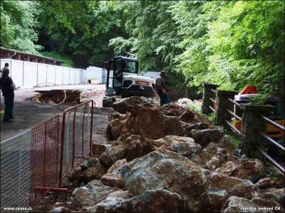 Stavba nové provozní budovy Javoříčských jeskyní