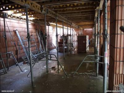 Stavba nové provozní budovy Javoříčských jeskyní