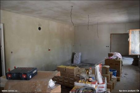 Stavba nové provozní budovy Javoříčských jeskyní