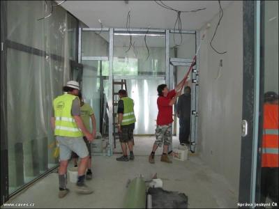 Stavba nové provozní budovy Javoříčských jeskyní